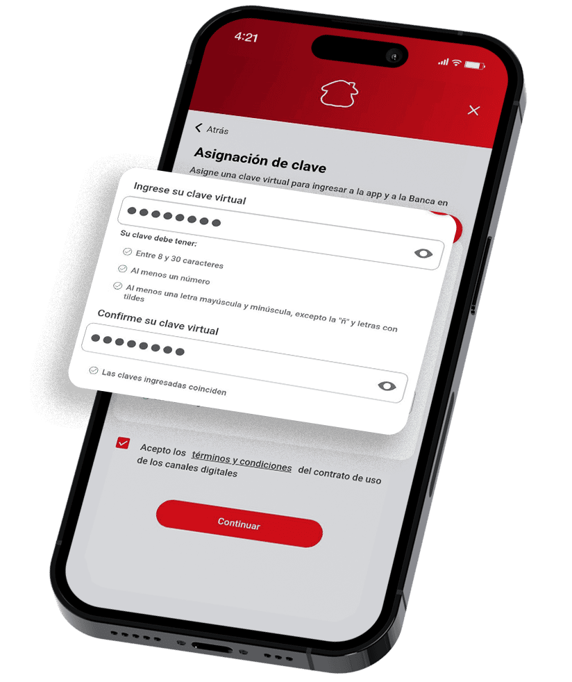 Confirme su Clave virtual